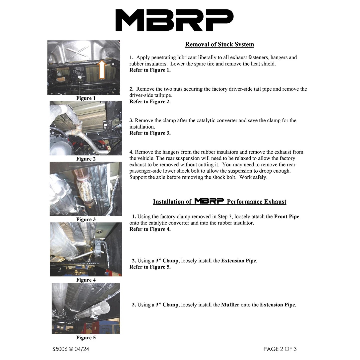 MBRP 2.5in Turn Down 3in Cat Back | Chevrolet Silverado/Sierra ZR2/AT4X 6.2L (22-23) (S5006304)