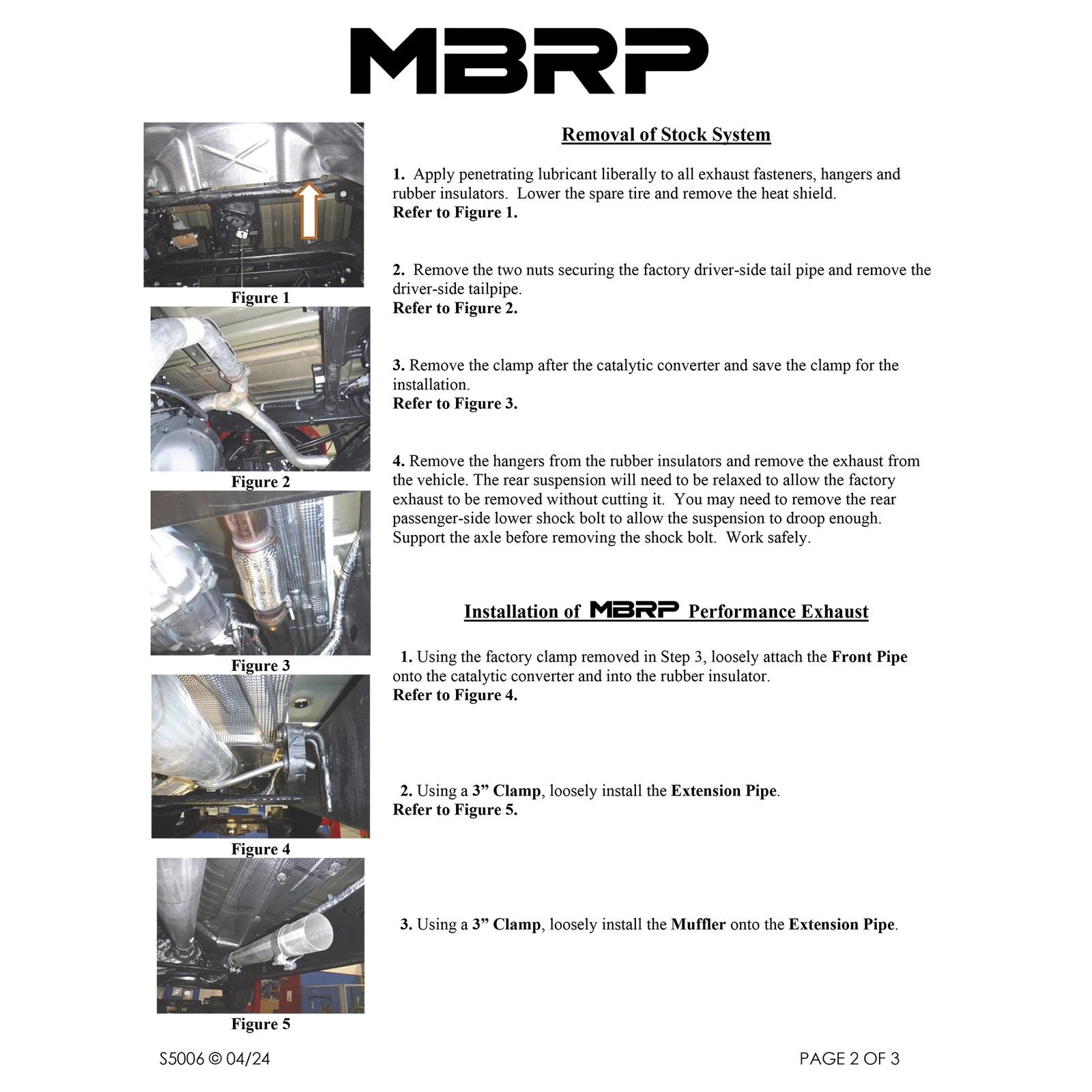 MBRP 2.5in Turn Down 3in Cat Back | Chevrolet Silverado/Sierra ZR2/AT4X 6.2L (22-23) (S5006304)