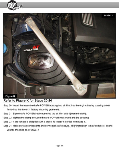 aFe Momentum GT Cold Air Intake System | BMW 530i / 530e (17-21) (50-70067D)