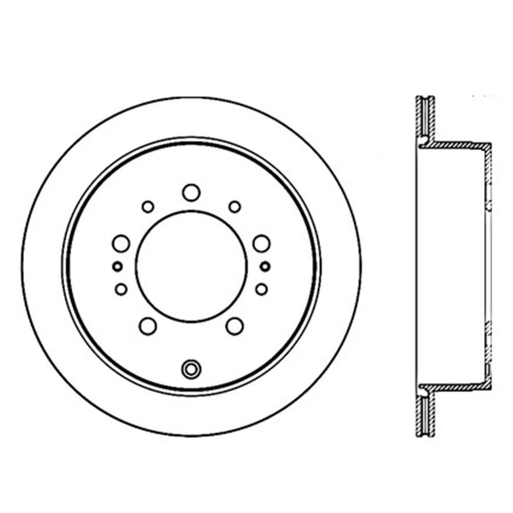 StopTech 126.44157SL Rear Left Brake Disc Rotor for 2008-19 LX570 / Land Cruiser