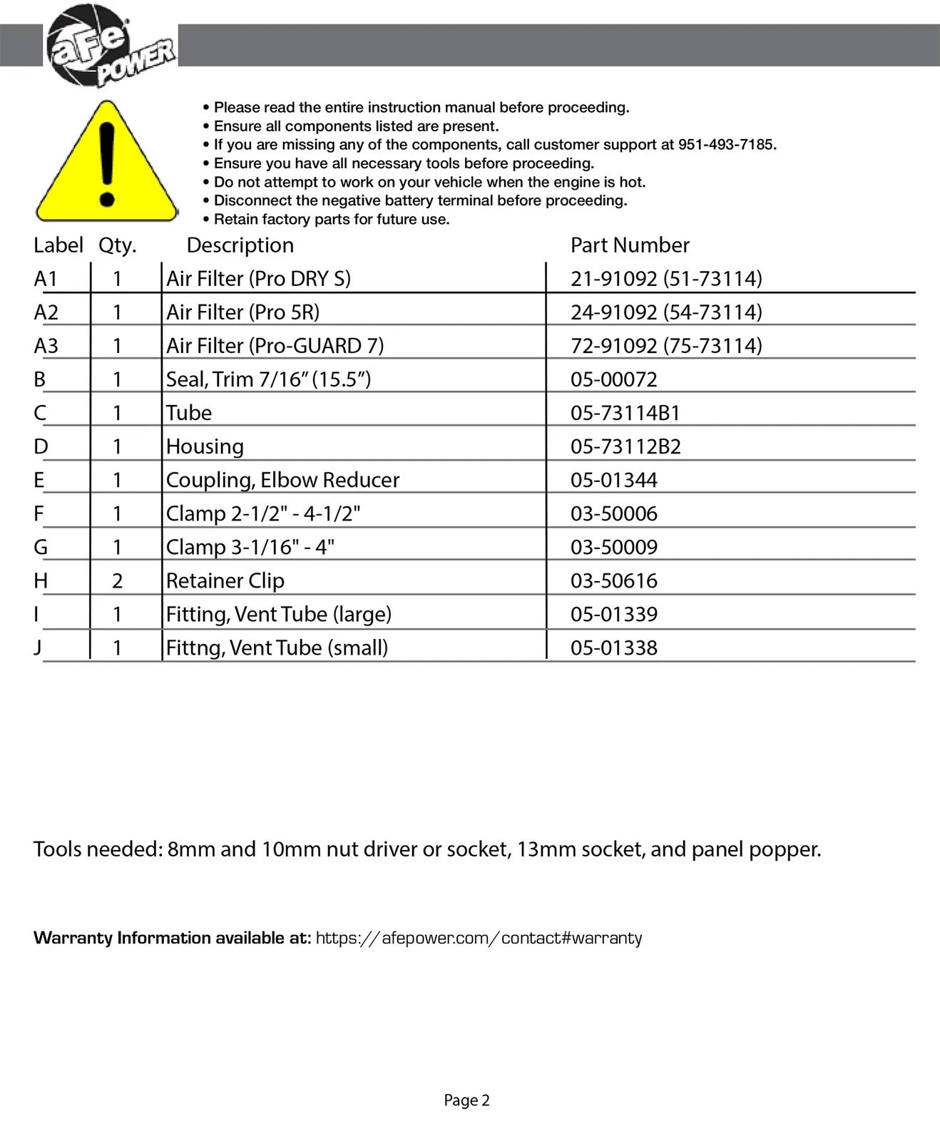aFe Momentum GT Pro 5R Stage-2 Intake System | Ford F-150 V8 5.0L (15-17) (54-73114)