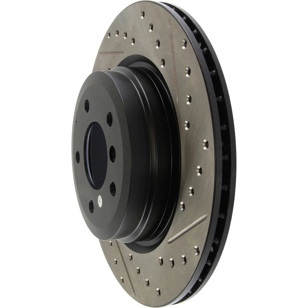 Stoptech Slotted And Drilled Rear Brake Rotor | 2006 BMW 330 and 2007-2009 BMW 335 (127.34080L)