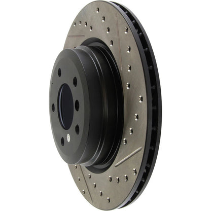 Stoptech Slotted And Drilled Rear Brake Rotor | 2006 BMW 330 and 2007-2009 BMW 335 (127.34080L)
