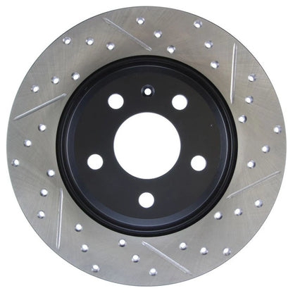 StopTech 127.33127L Rear Left Drilled Disc Brake Rotor for 2009-19 A4 / 09-17 Q5