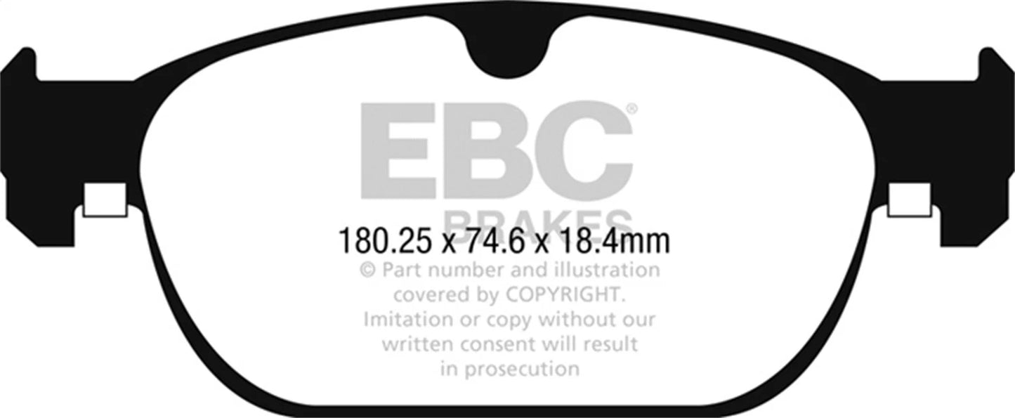 EBC Redstuff Front Brake Pads | 2017+ Volvo S90 2.0L Turbo