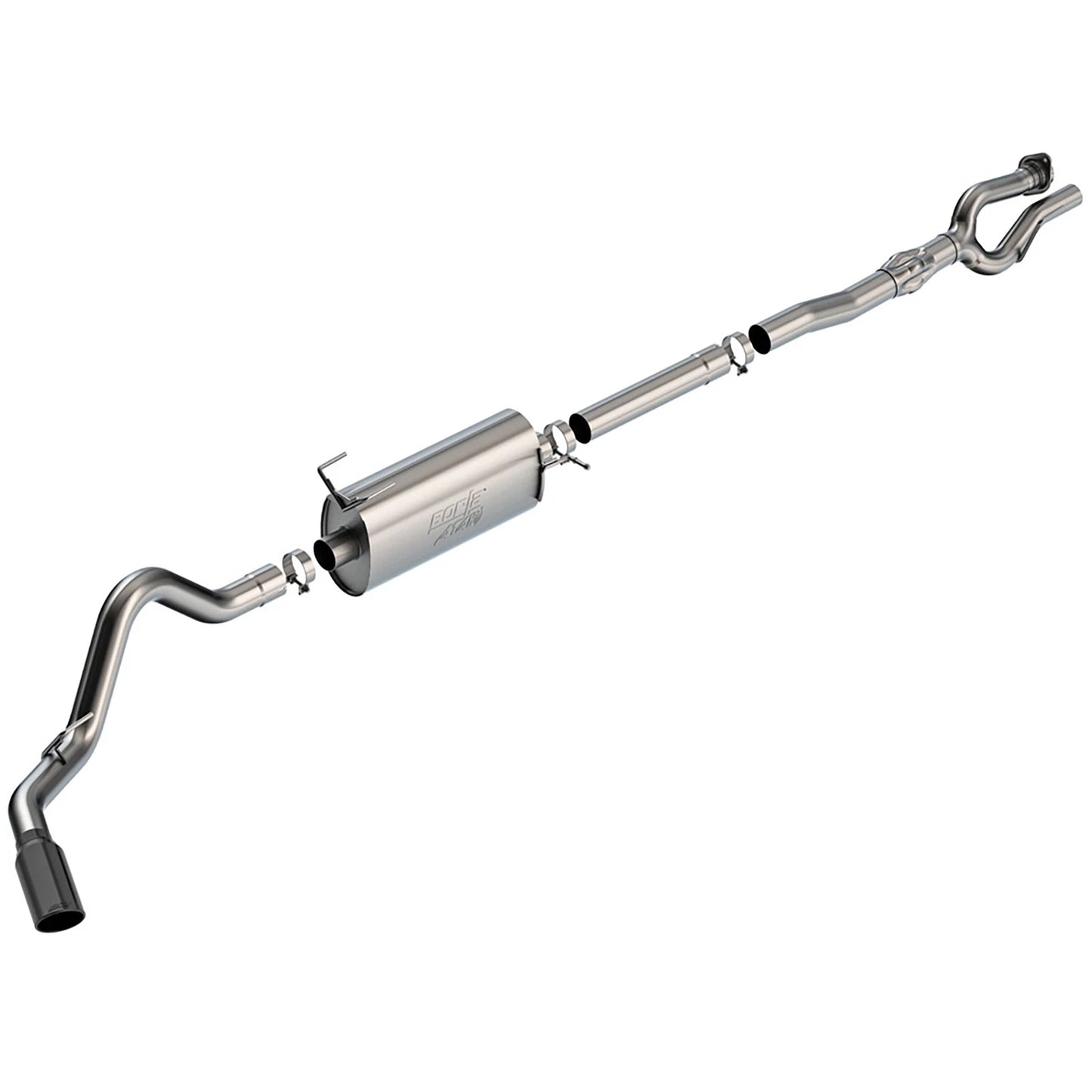 Borla 141015BC ATAK Stainless Cat Back Exhaust for 2020-25 F-250 F-350 7.3L 6.8L
