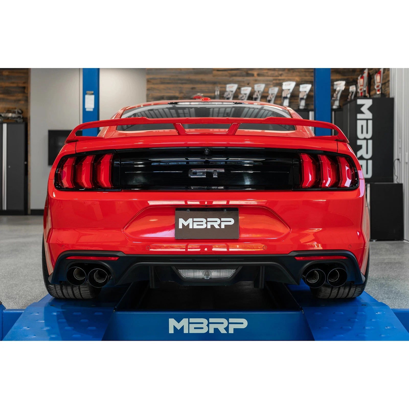 MBRP 2.5" Race Quad Exit Axle-Back Exhaust| 2018 - 2023 Ford Mustang GT (S7211)