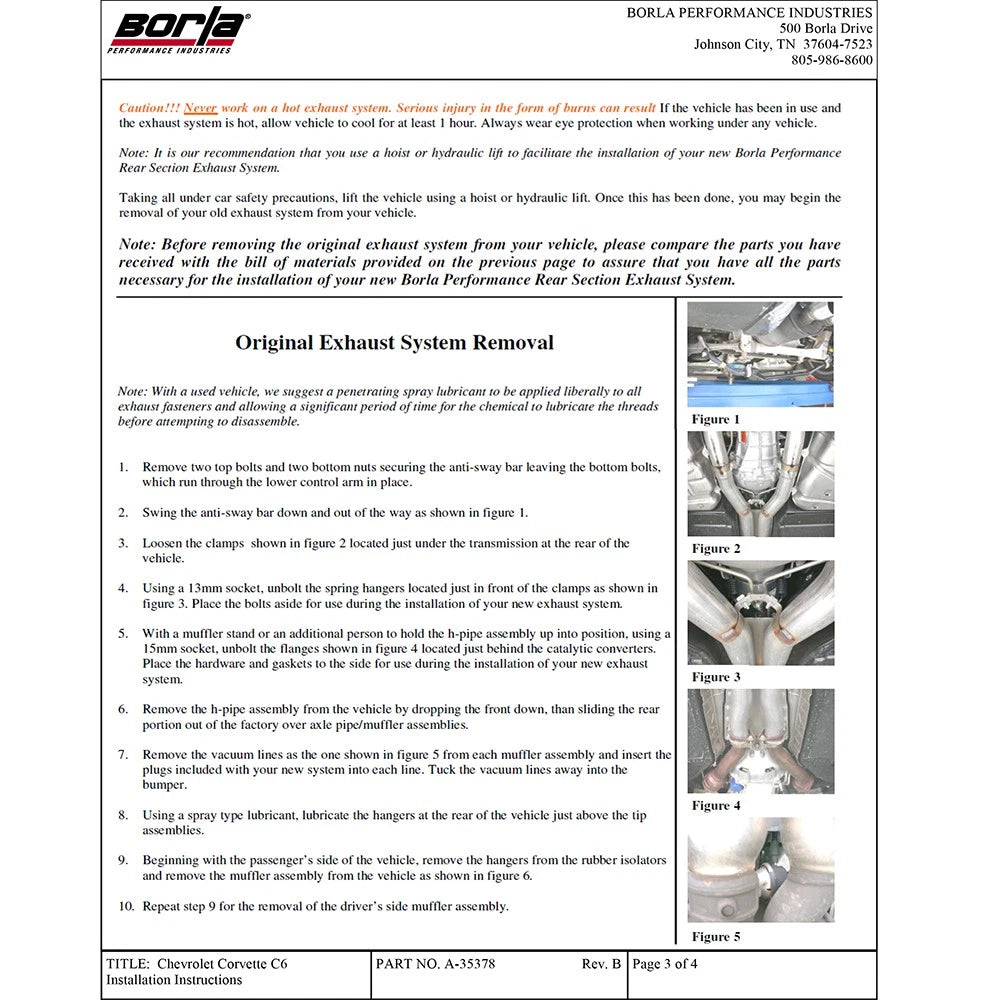 Borla Axle-Back Exhaust System - ATAK | Multiple Fitments (11822)