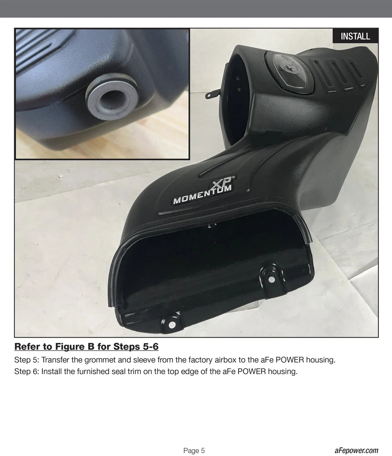 aFe Momentum XP Pro 5R Cold Air Intake w/ Black Alum Tubes | Ford F-150 V8 5.0L (15-18) (50-30024R)