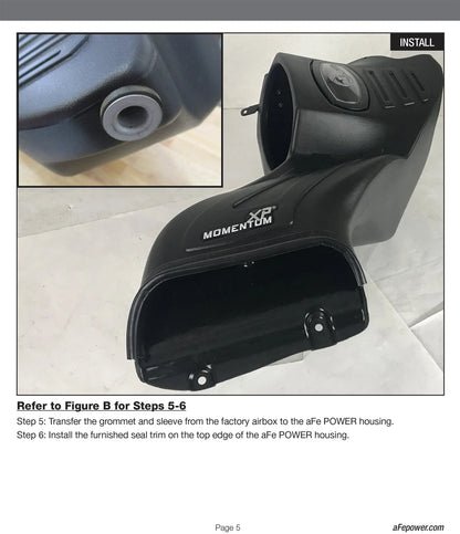 aFe Momentum XP Pro 5R Cold Air Intake w/ Black Alum Tubes | Ford F-150 V8 5.0L (15-18) (50-30024R)