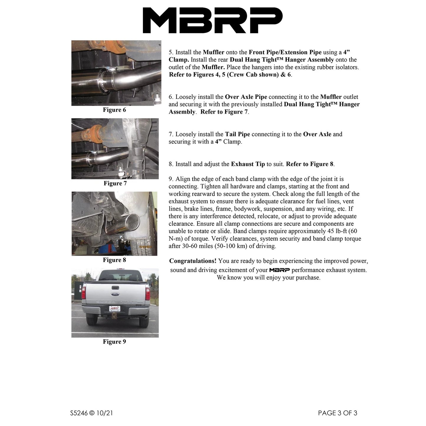 MBRP 4in Alum Resonator-Back Cat Back | Ford F-250/350 11-16 (S5246AL)