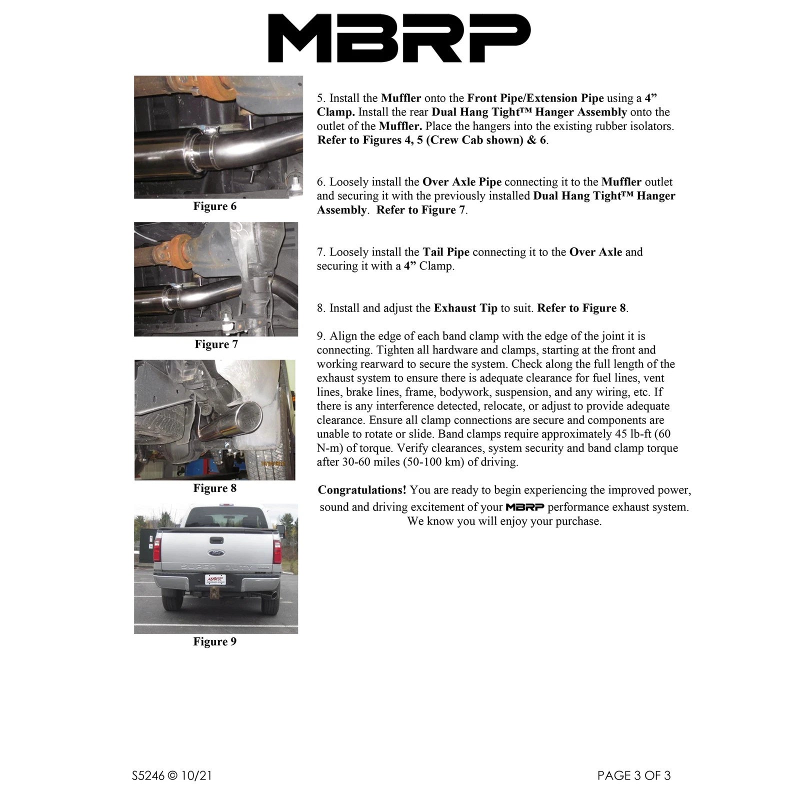 MBRP 4in Alum Resonator-Back Cat Back | Ford F-250/350 11-16 (S5246AL)