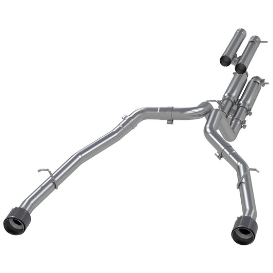 MBRP 3in Cat-Back Exhaust Dual Rear Carbon Fiber Tips Race T304 | Ram TRX 6.2 S/C (21) (S51543CF)