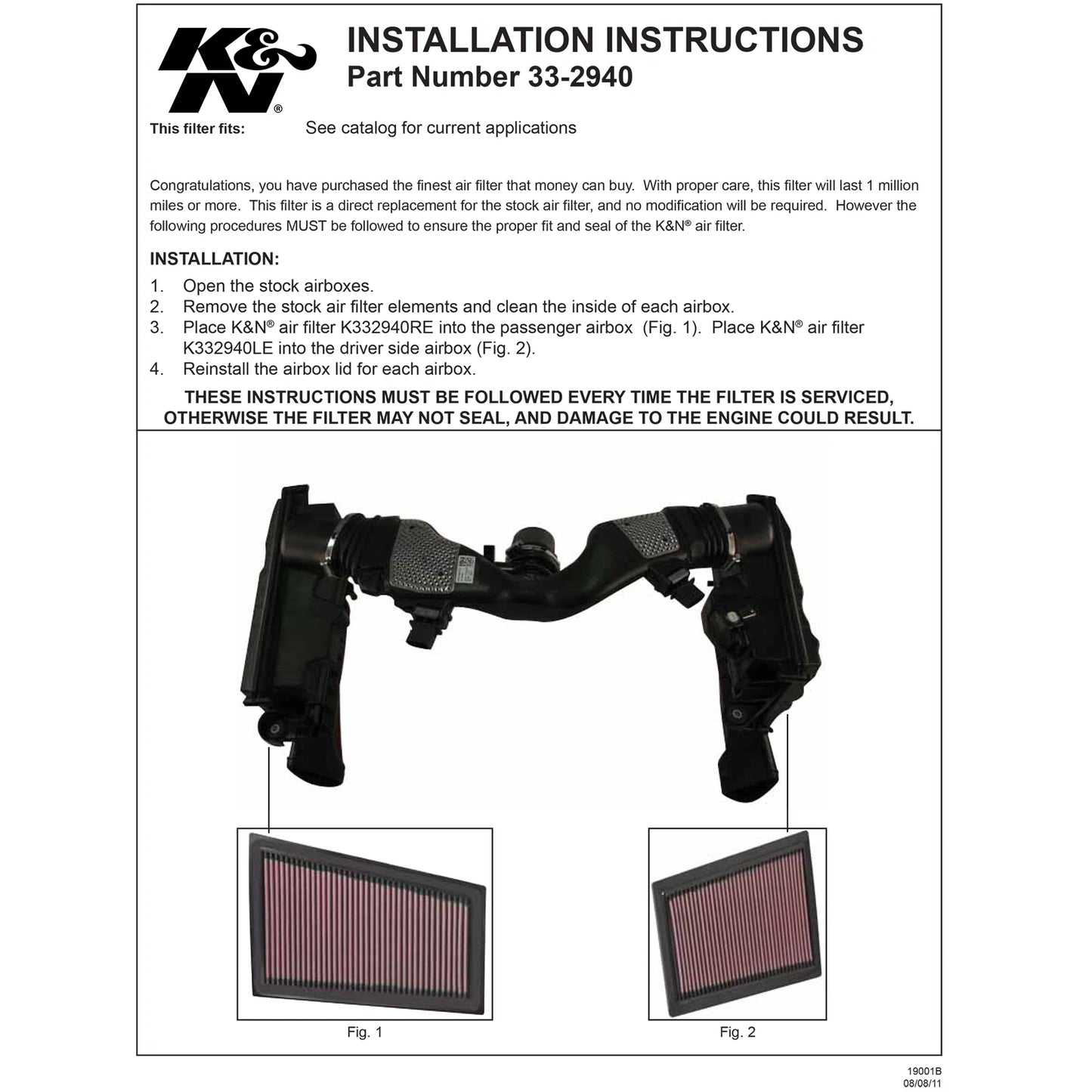K&N Engineering Replacement Air Filter: Mercedes C280 3.0L V6 CDI / C320 3.0L V6 CDI