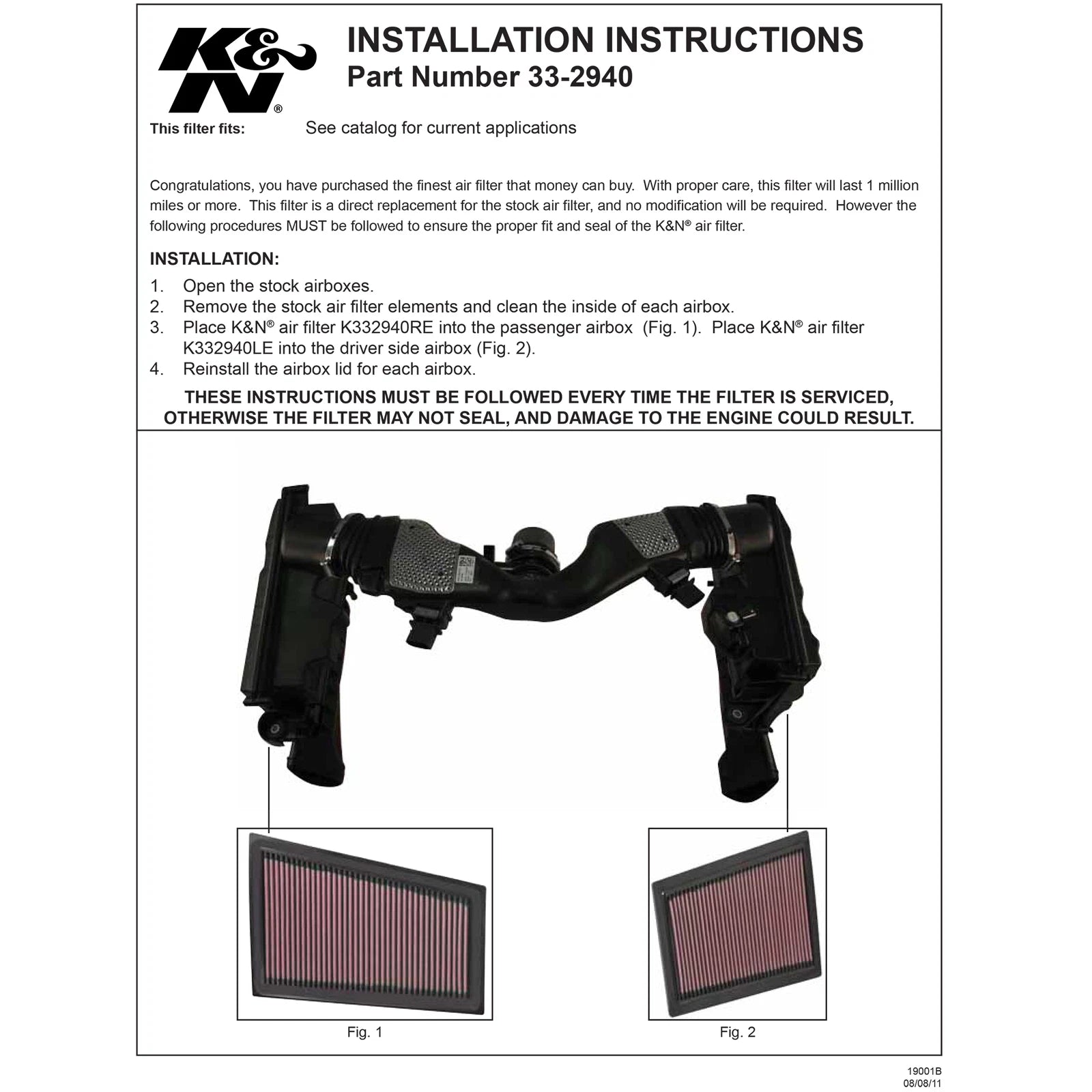 K&N Engineering Replacement Air Filter: Mercedes C280 3.0L V6 CDI / C320 3.0L V6 CDI