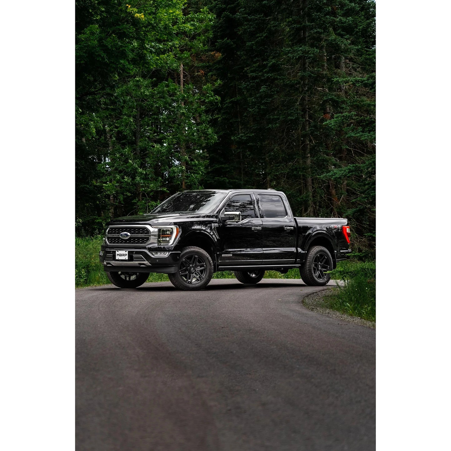 MBRP 3in Resonator-Back Single Side Exit Exhaust | Ford F-150 Powerboost Hybrid (21+) (S5221AL)