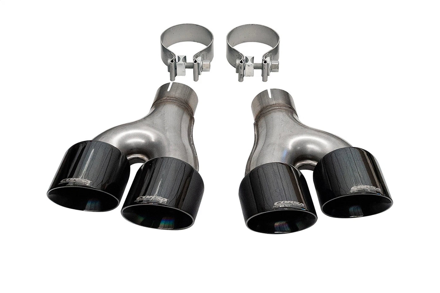 CORSA Replacement / 4.0 in Twin Tip Kit | Jeep Grand Cherokee 14-21 Summit (14068BLK)