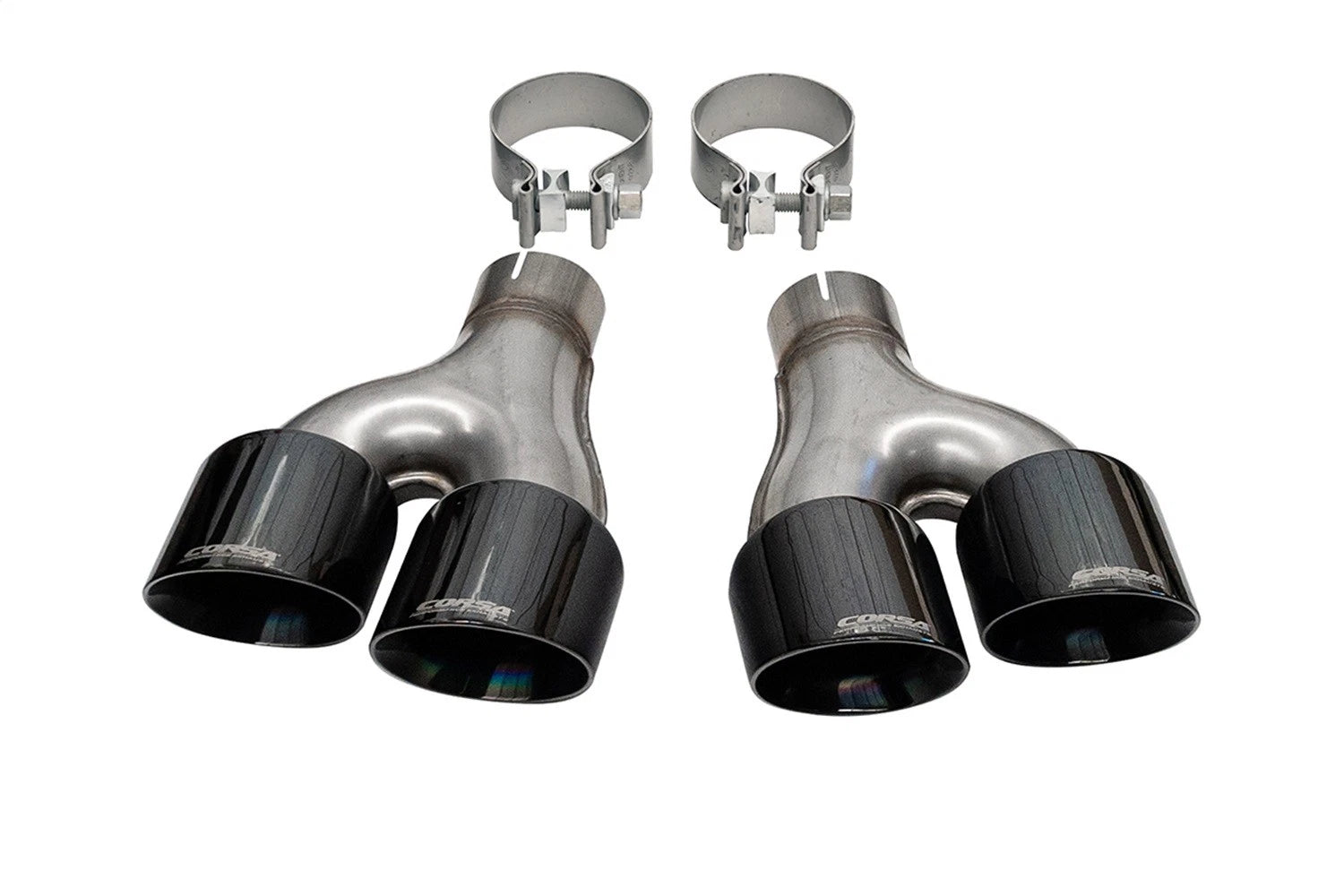 CORSA Replacement / 4.0 in Twin Tip Kit | Jeep Grand Cherokee 14-21 Summit (14068BLK)