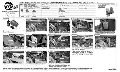 aFe Stage-2 Cold Air Intake | Ford 99.5-03 V8 7.3L (54-10062)