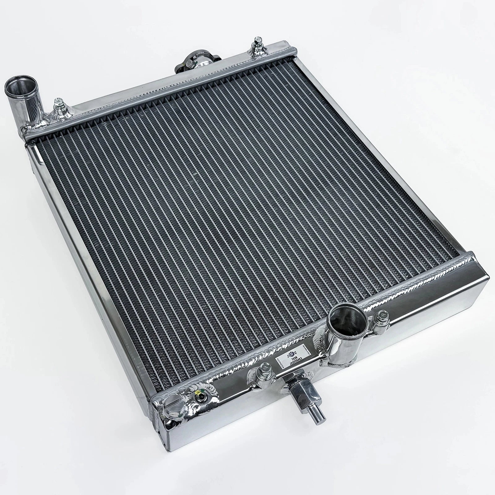 CSF High-Performance All-Aluminum Half Radiator - Silver | Evo 7/8/9