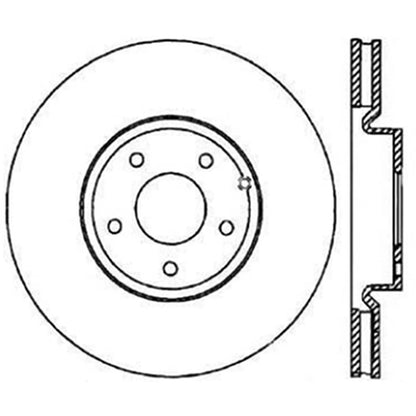 Stoptech Sportstop D&S Rear Rotor | Nissan 350Z/Infiniti G35 (03-08) (127.42079L)