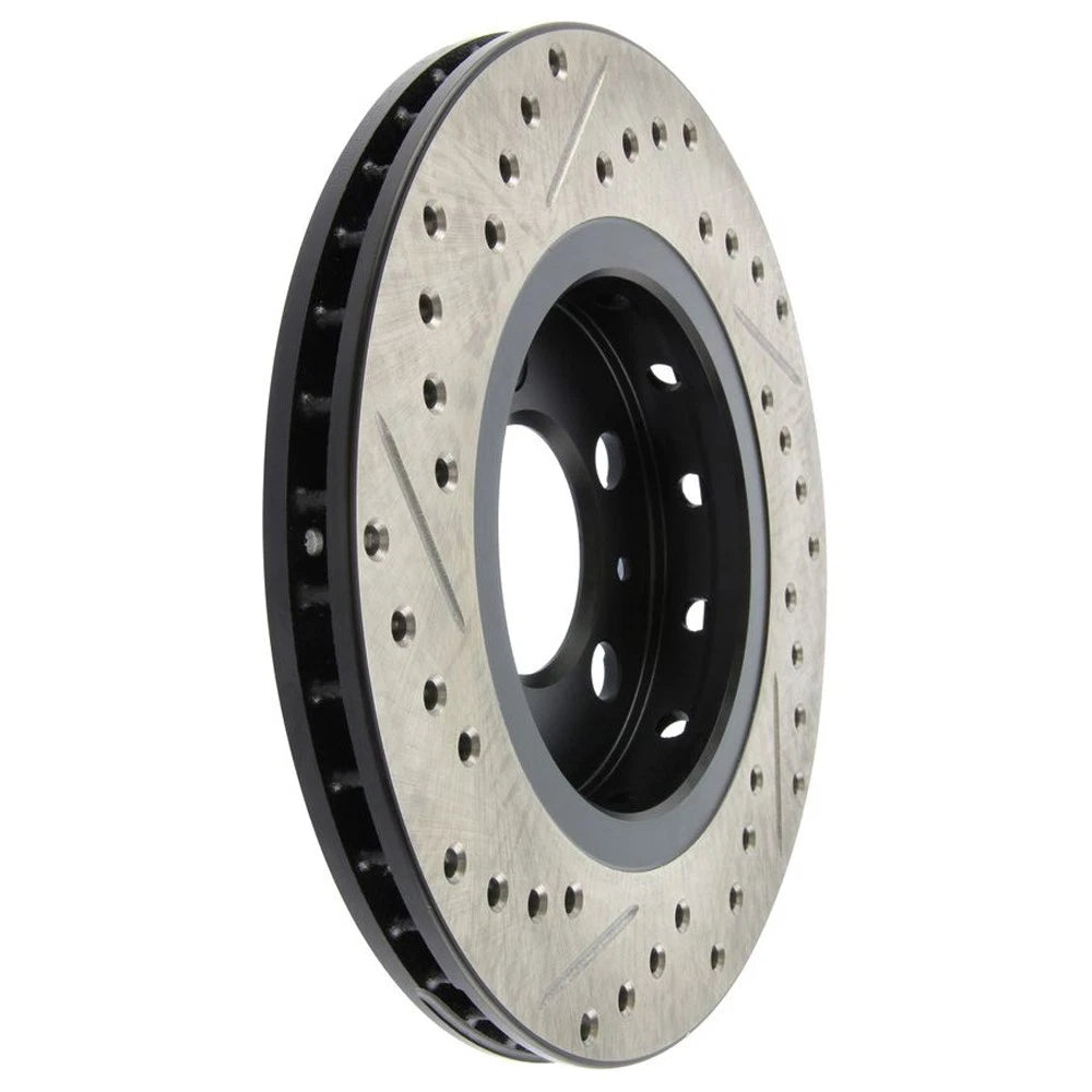 StopTech 127.33069L Rear Left Drilled Brake Rotor for 00-06 Audi TT / 02-06 Golf