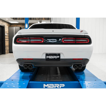 MBRP 3in Quad D&S Cat-Back Exhaust w/ CF Tips | Dodge Challenger 15-16 (S71163CF)