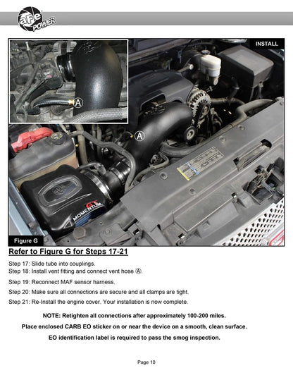 aFe Momentum GT V8 4.8/5.3/6.0/6.2L Cold Air Intake | GM Trucks/SUVs (54-74102)