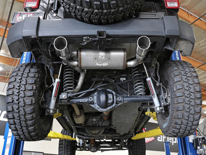 aFe 2.5in 409 SS Axle-Back Exhaust | Jeep Wrangler JK V6 3.6/3.8L (07+) (49-48061-P)