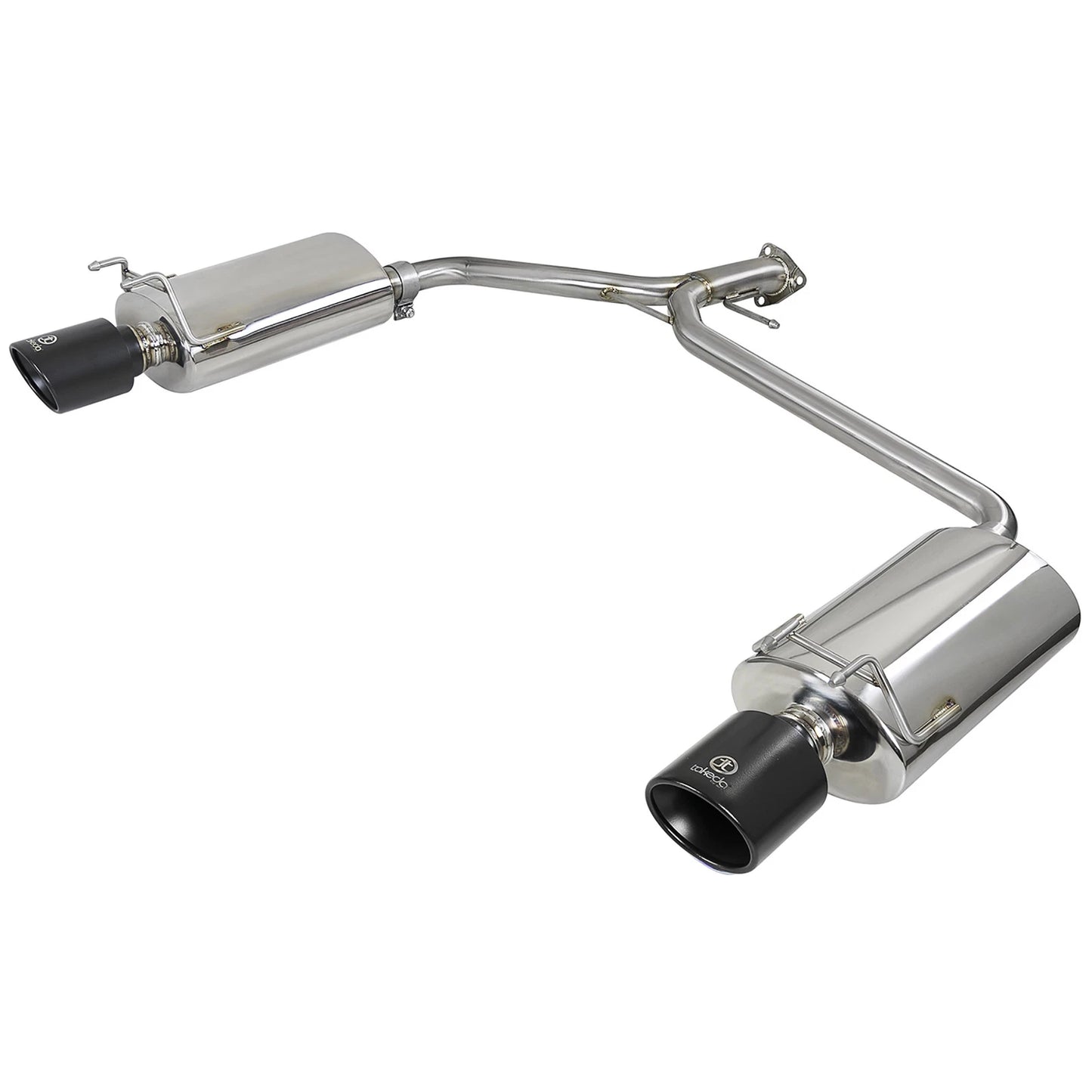 aFe Takeda 2.25-1.75in SS Axle-Back w/ Black Tips | Honda Accord 2.4L (13-17) (49-36604-B)