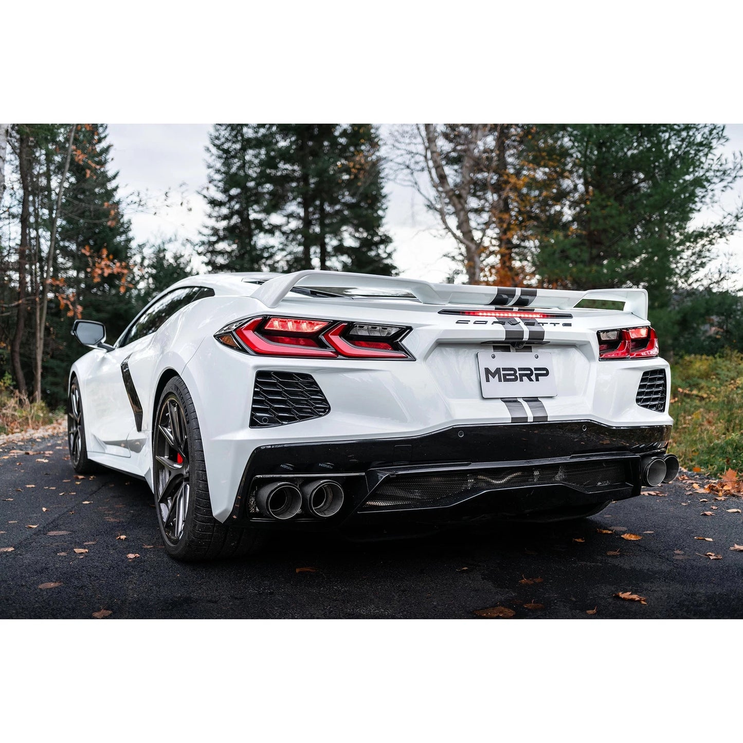 MBRP 3in Cat Back Quad Split Rear Exit | Chevrolet Corvette C8 (20-23) (S70423CF)