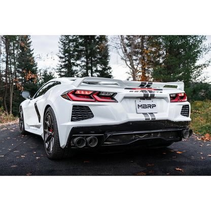 MBRP 3in Cat Back Quad Split Rear Exit | Chevrolet Corvette C8 (20-23) (S70423CF)