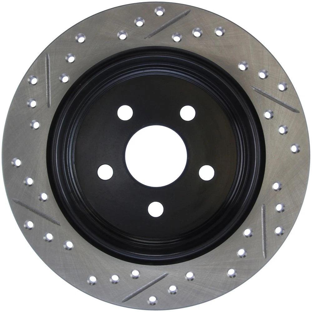 StopTech 127.63054L Rear Left Drilled Disc Brake Rotor for 2003-2005 Dodge Neon