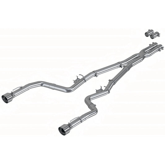 MBRP 3in Race Alum Steel Cat-Back Exhaust Dodge Charger 17-21 (S7118AL)