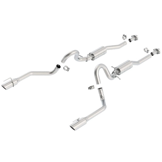 Borla Cat-Back Exhaust System - S-Type | 1999-2004 Ford Mustang 4.6L (140067)