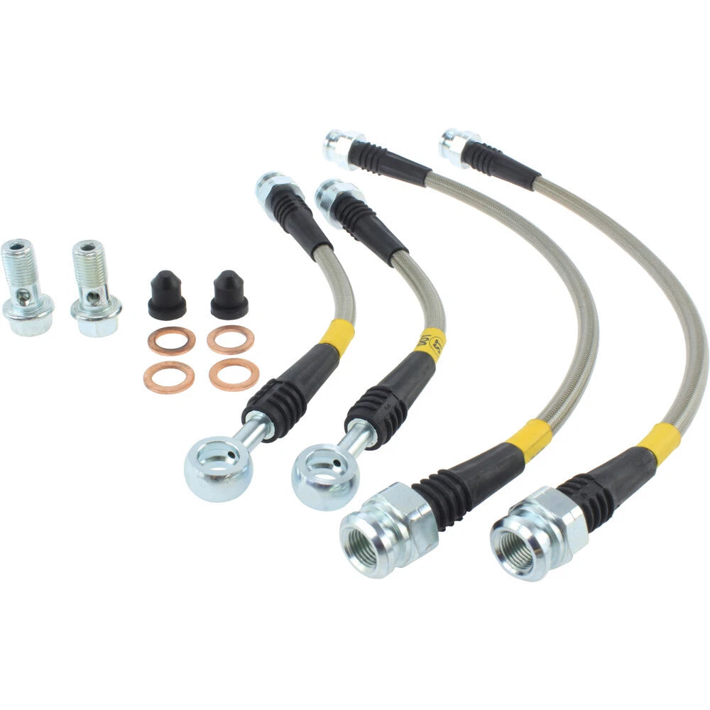StopTech 950.40512 Rear Braided Stainless Brake Line Kit for 2006-2014 Ridgeline