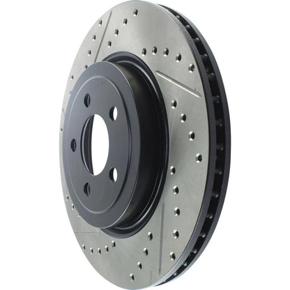 StopTech 127.63061R Front Right Drilled Slotted Brake Rotor for 2006-19 Charger