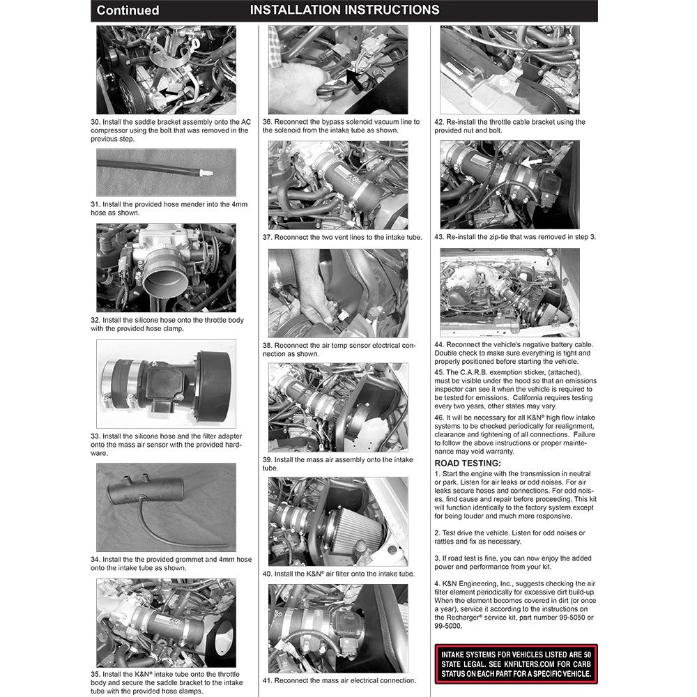 K&N 3.3L V6 Nissan Frontier Performance Intake Kit | Nissan Frontier (01-04)