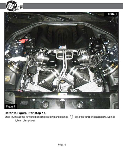 aFe Momentum PRO DRY S Intake System | BMW M5 (F10) V8 4.4L TT (12-14) (51-76301)