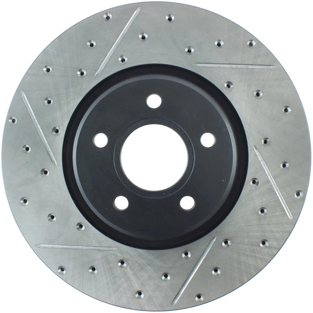 StopTech 127.39038R Front Right Drilled Brake Rotor for 13-18 Focus / 04-12 S40