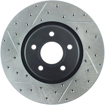 StopTech 127.39038R Front Right Drilled Brake Rotor for 13-18 Focus / 04-12 S40
