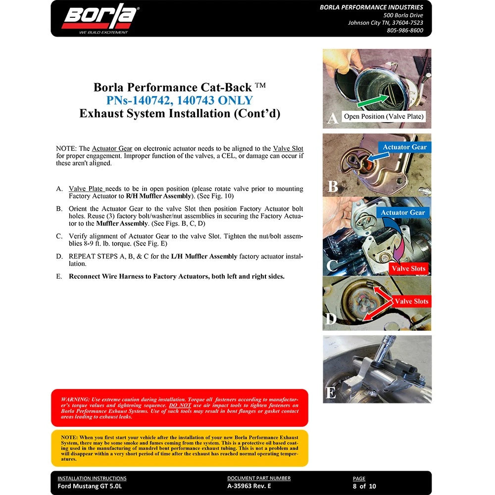 Borla Cat-Back Exhaust System - ATAK | 2018-2020 Ford Mustang Coupe 5.0L (140746)
