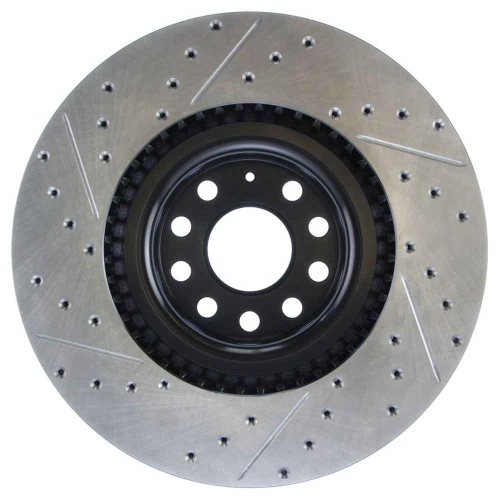 StopTech 127.33112L Front Left Drilled Brake Rotor for 08-13 Audi S3 / 09-11 CC
