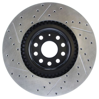 StopTech 127.33112L Front Left Drilled Brake Rotor for 08-13 Audi S3 / 09-11 CC