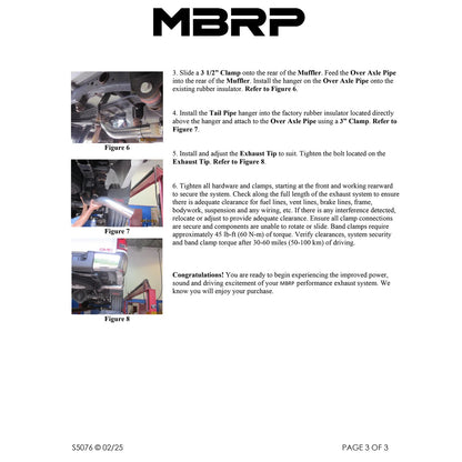 MBRP 3.5in T409 D&S Cat-Back Performance Exhaust | Chevy/GMC 2500HD 11-19 (S5076409)
