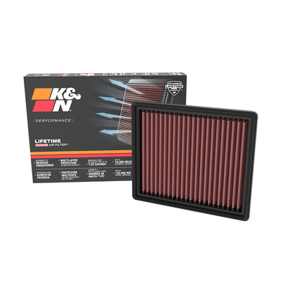 K&N 33-5122 Performance Air Filter for 2020-23 Ford Escape / 22-23 Maverick 2.5L