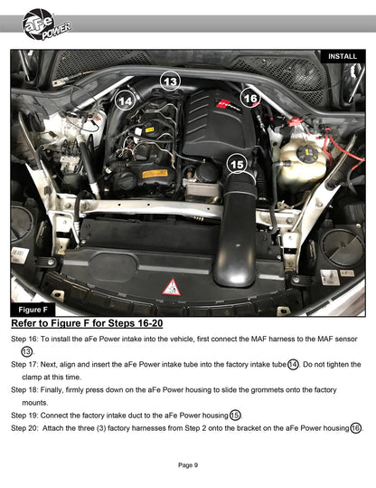 aFe Magnum Force Stage-2Si Cold Air Intake w/ Pro 5R | BMW X5/F15 X6/F16 3.0L (14-19) (54-83043R)