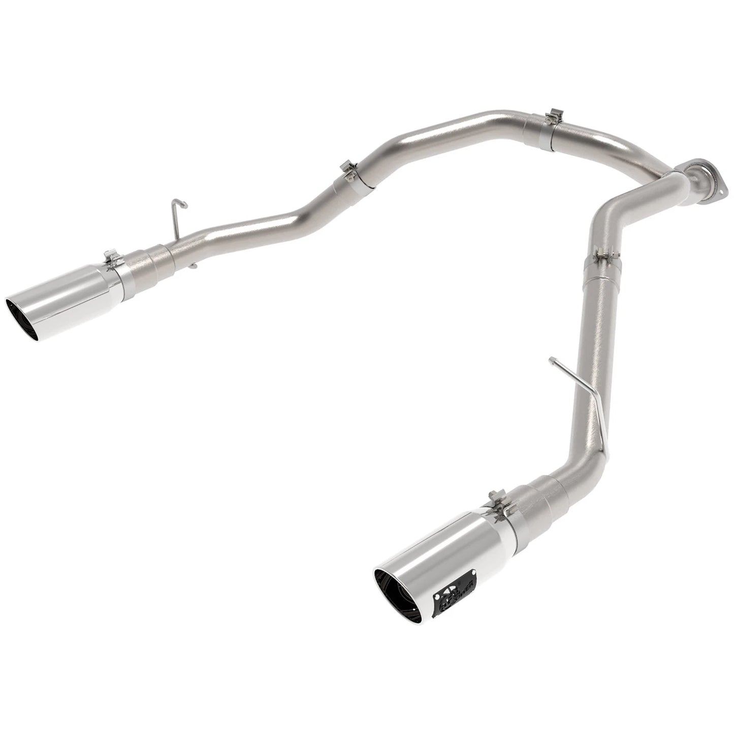 aFe Large Bore HD 3in 409SS DPF-Back Exhaust w/ Polished Tip | RAM 1500 V6-3.0 (20-21) (49-42080-P)