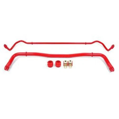 BMR 08-20 Dodge Challenger Front/Rear Sway Bar Kit w/ Bushings - Red