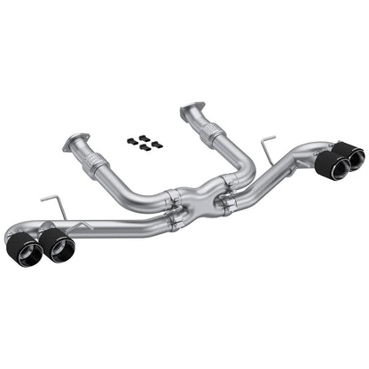 MBRP 3in Cat Back Quad Split Rear Exit | Chevrolet Corvette C8 (20-23) (S70423CF)